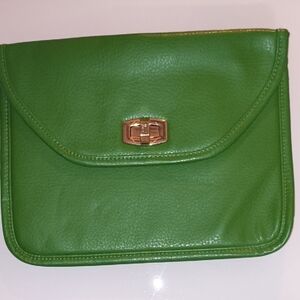 mark. Green Clutch with Gold Accent